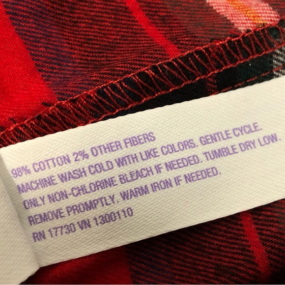 Plaid Lightweight Flannel Womens Pajama Shorts, Sz Large, New. - Picture 5 of 7